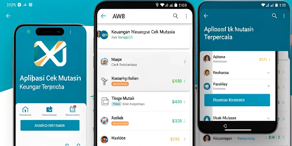 Antarmuka aplikasi Cek Mutasi AW8 yang sederhana dan informatif.