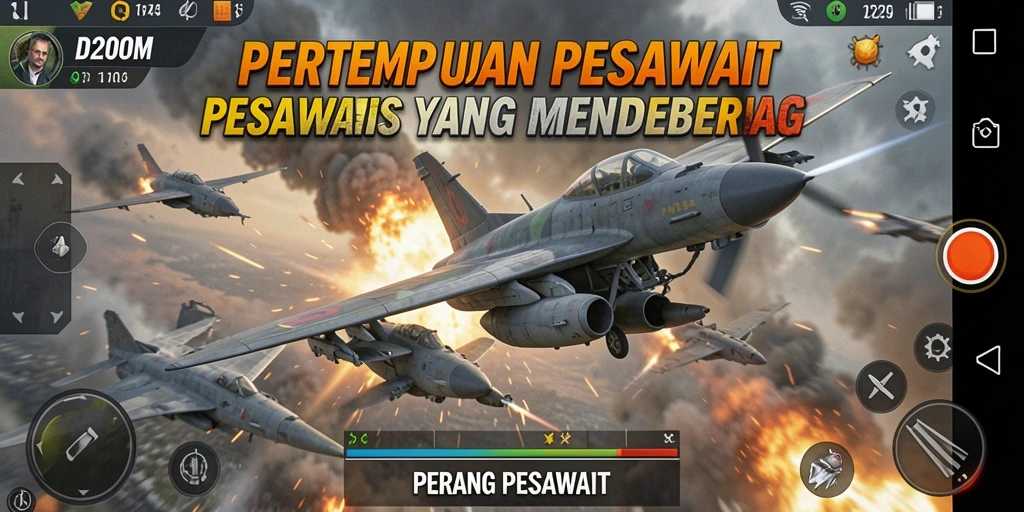 Tampilan antarmuka utama D200M yang menarik dan interaktif.