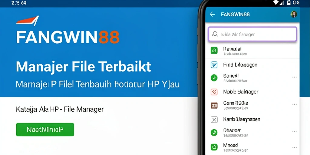 Tampilan antarmuka FANGWIN88 yang sederhana dan efektif untuk File Manager.