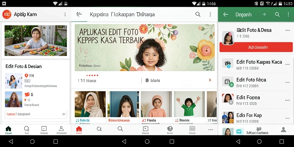 Tampilan antarmuka ID66 dengan fitur edit foto yang menarik.
