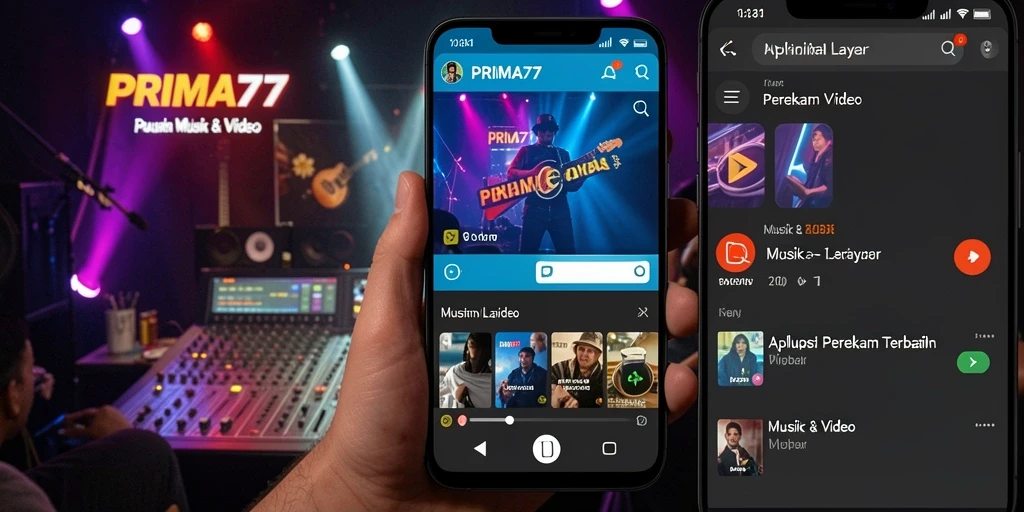 Antarmuka PRIMA77 dengan fitur perekam layar yang intuitif.