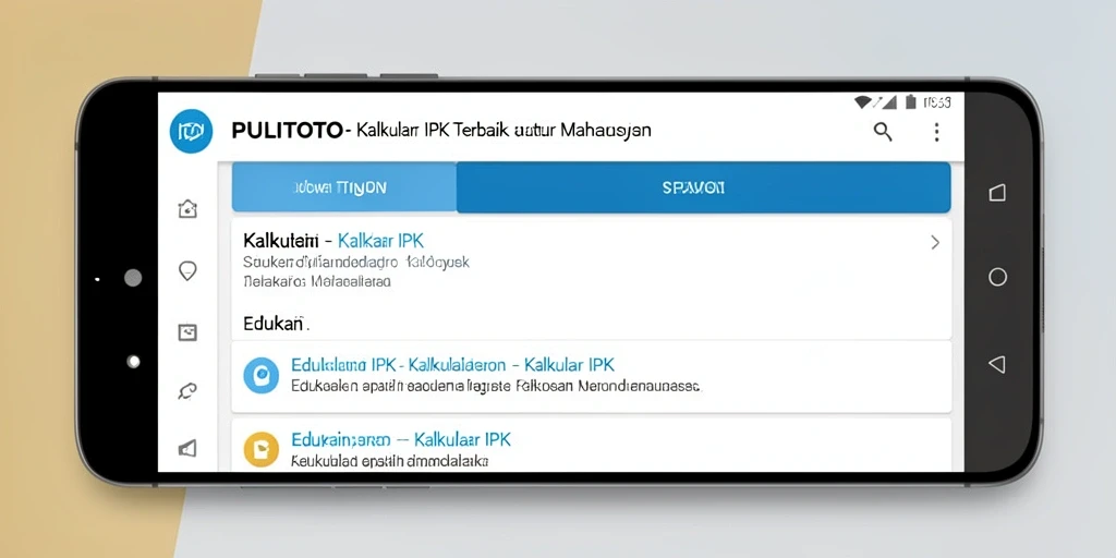 Tampilan antarmuka aplikasi PULITOTO yang sederhana dan informatif.