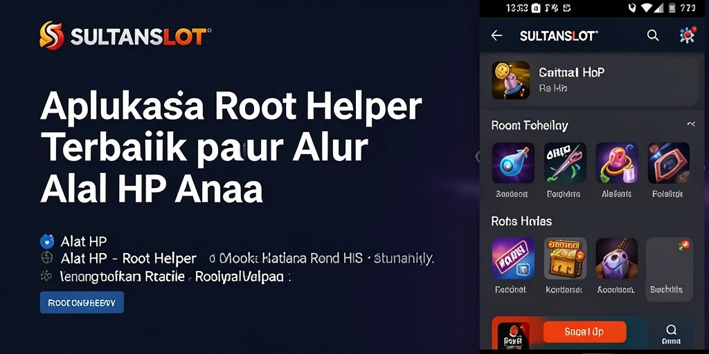 Tampilan antarmuka SULTANSLOT yang sederhana dan fungsional.
