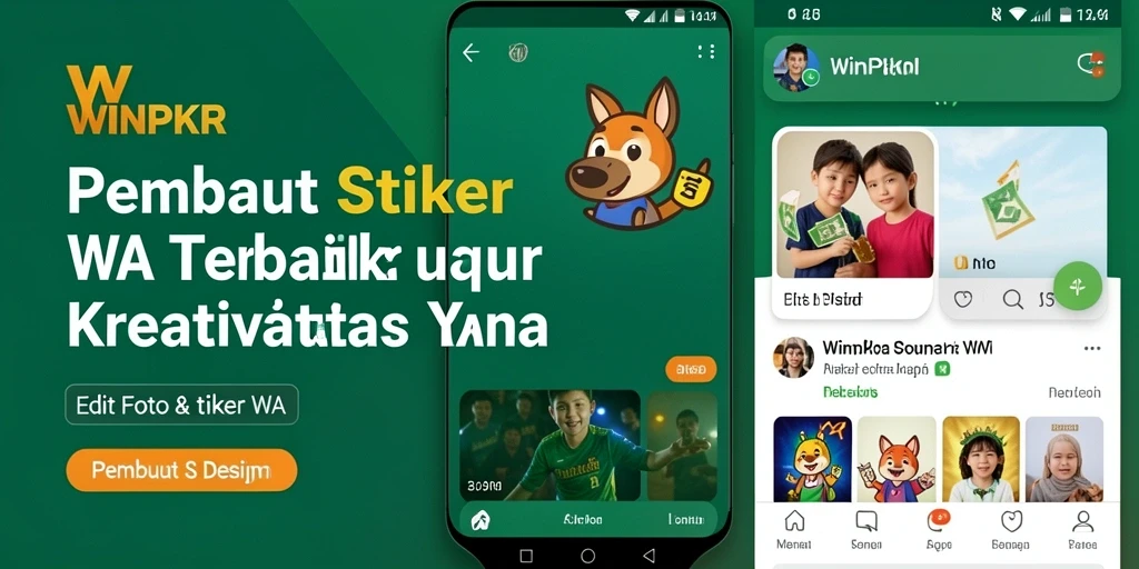 Antarmuka aplikasi WINPKR untuk pembuatan stiker WA yang intuitif dan menarik.